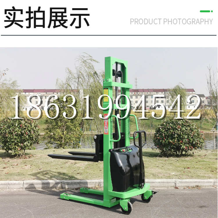达仁乡电动叉车堆高车液压铲车电瓶1吨2吨站驾步行式小型全自动叉车